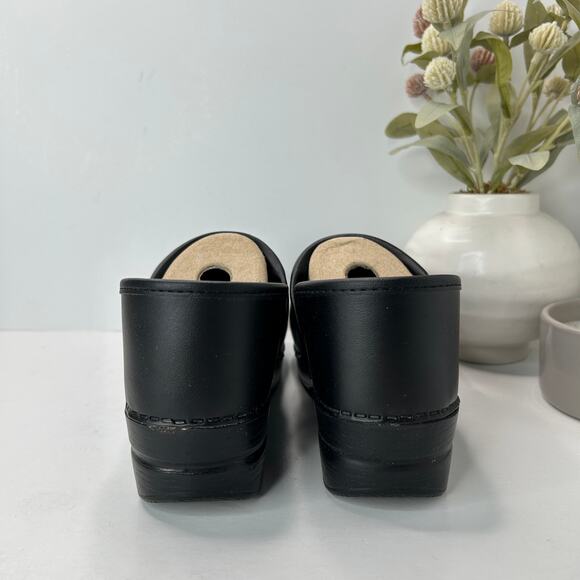 Dansko Wide Pro Box Clog Black Nursing Shoe Women 40/9.5 NWB Comfort Shoe - Picture 5 of 11